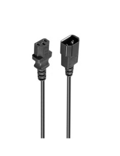 Ewent Cable alimentación VDE C14-C13, M/F, 180 m