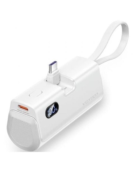 Powerbank 4800mAh Vention FHQW0/ 22.5W/ Blanca