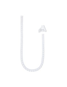 Nanocable Organizador cables flex 25mm 1 M Blanco