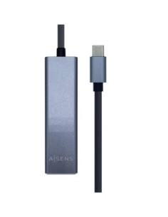 Aisens Conversor USB 31 Ethernet + 3 USB30 gris