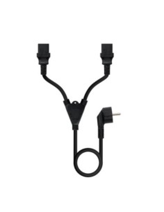 Nanocable Cable aliment CEE7/M a 2xC13/H 1,8m