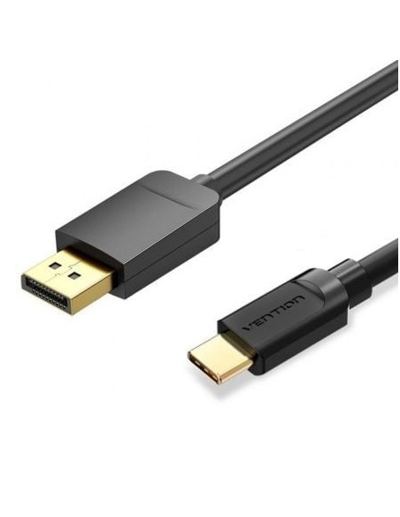 Cable Conversor Vention CGYBF/ USB Tipo-C Macho - Displayport Macho/ 1m/ Negro