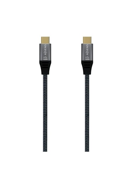 Aisens Cable USB32 Gen2X2 5A E-Mark CM-CM Gris 2M