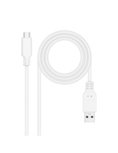 Nanocable Cable USB 31 Gen2 USB-C/A 1 M Blanco