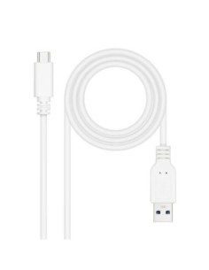 Nanocable Cable USB 31 Gen2 USB-C/A 2 M Blanco
