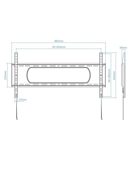 Tooq LP1090F-B Soporte de pared pantallas 43"-90"