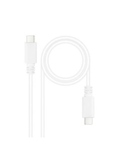 Nanocable Cable USB20 3A USB-C/M-M 15 Blanco