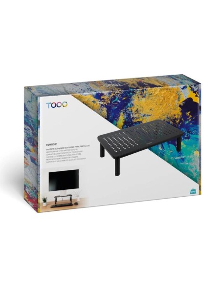 Tooq TQMR081 Soporte elevador monitores Negro