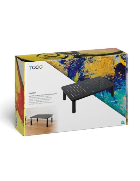 Tooq TQMR086 Soporte elevador monitores Negro