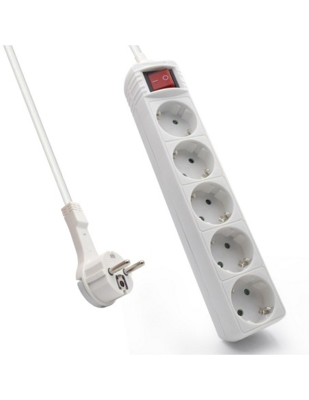 EWENT EW3955  Regleta 5 Tomas / 1 interruptor 1.5m