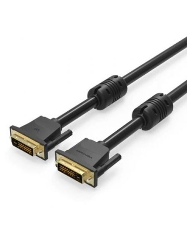 Cable DVI Vention EAABG/ DVI-D Macho - DVI-D Macho/ 1.5m/ Negro