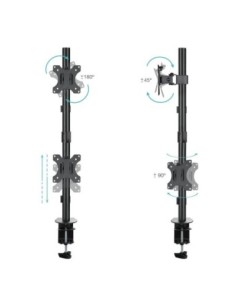 Tooq DB1233TNV-B Soporte mesa 2 brazos vertical