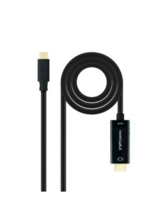 Nanocable Conversor USB-C/M-HDMI/M, Negro, 5 m