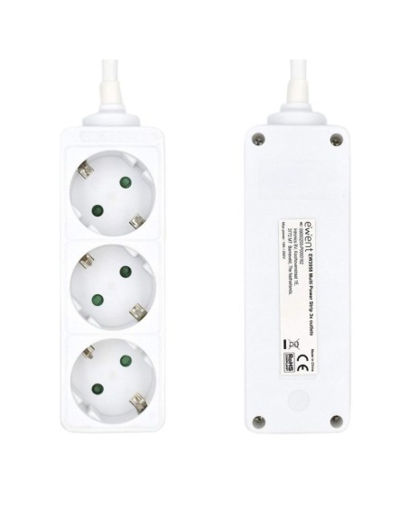 Ewent Ew3958 Regleta 3 tomas Blanco
