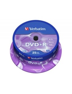 Verbatim DVD+R 47GB 16x Tarrina 25Uds