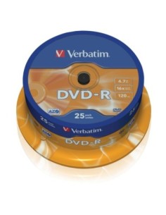 Verbatim DVD-R 47GB 16x Tarrina 25Uds