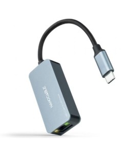 Adaptador USB Tipo-C - RJ45 Nanocable 10.03.0410/ 2500Mbps 2