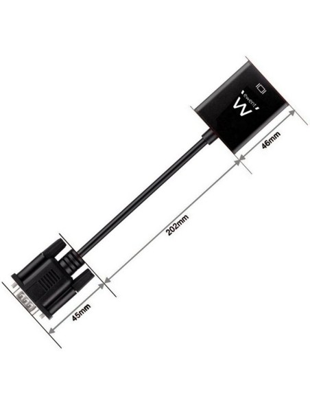 EWENT EW9866 Adaptador Vga/Hdmi con Audio