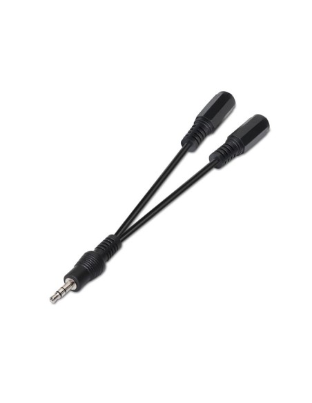 Nanocable Cable Audio Estéreo 2Jack 3'5H Jack 3'5M