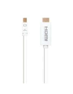Nanocable Cable Conversor Mini DP/ HDMI 2 M Blanco
