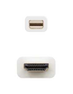 Nanocable Cable Conversor Mini DP/ HDMI 2 M Blanco 2