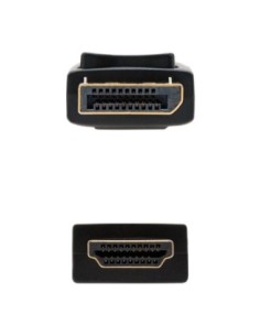 Nanocable Cable Conversor DP a HDMI 2 M Negro 2
