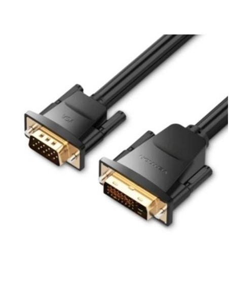 Cable Conversor Vention EABBF/ DVI Macho - VGA Macho/ 1m/ Negro