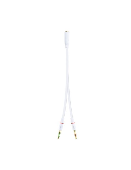 Nanocable Cable Audio Jack 3'5/H 2xJack 3'5/M 20cm