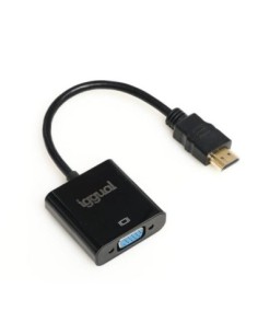 iggual Adaptador HDMI a VGA + audio (3'5 mm)