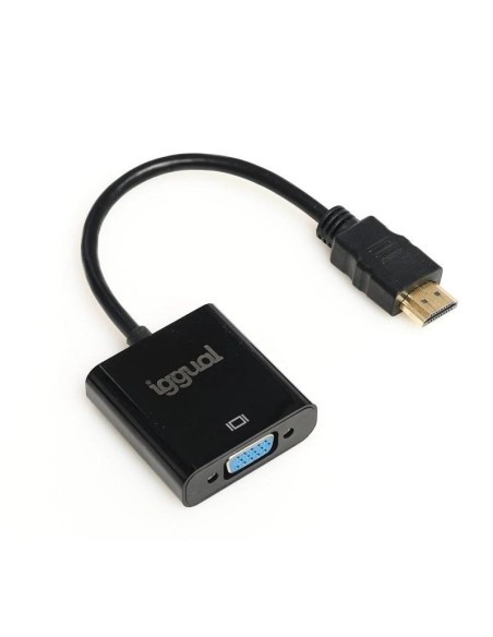 iggual Adaptador HDMI a VGA + audio (3'5 mm)