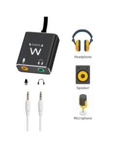 Ewent Cable adaptador de audio USB tipo C/ Jack 2