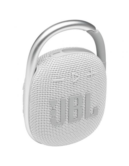 Altavoz con Bluetooth JBL Clip 4/ 5W/ 1.0/ Blanco