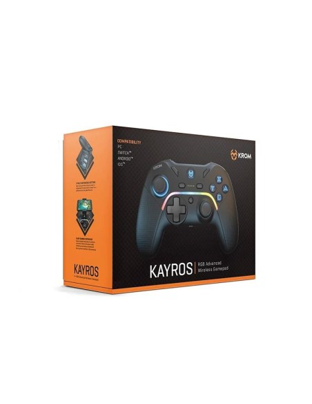 KROM Gamepad Kayros wireless RGB PC/Switch/Android