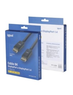 iggual Cable DisplayPort (M) 1'4 8K-60hz 2 metros