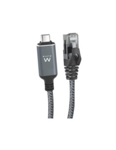 EWENT Cable USB-C 3.1 A RJ45 CAT6 FTP. 1Gbps. 1.5m
