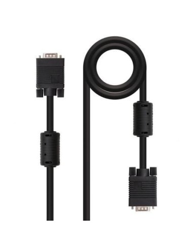 Cable SVGA Nanocable 10.15.0103/ VGA Macho - VGA Macho/ 3m/ Negro