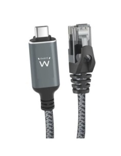 EWENT Cable USB-C 3.1 A RJ45 CAT6 FTP. 1Gbps. 2m