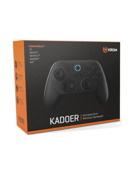 KROM Gamepad KADOER Wireless Multiplataf 5.0 Negro