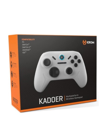 KROM Gamepad KADOER Wireless Mult Plat. 5.0 Blanco