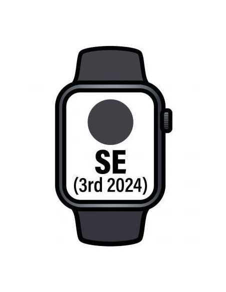 Apple Watch SE 3rd V2/ GPS/ Cellular/ 44mm/ Caja de Aluminio Medianoche/ Correa Deportiva Medianoche S/M
