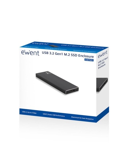 Ewent EW7023 Caja externa SSD M2 USB 3'1 Aluminio