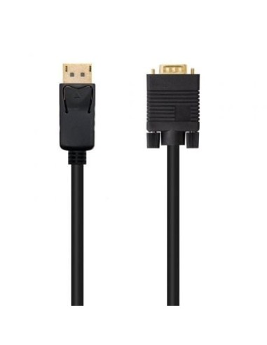 Cable Conversor Nanocable 10.15.4401/ DisplayPort Macho - VGA Macho/ 1m/ Negro