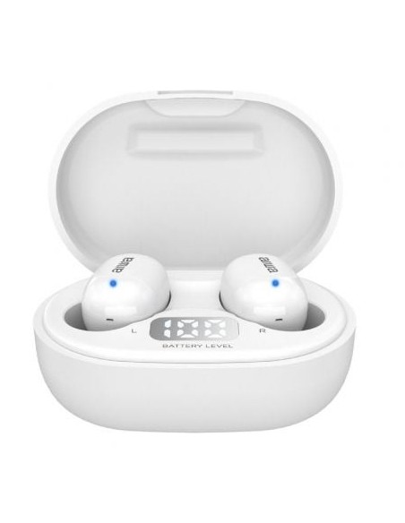 Auriculares Bluetooth Aiwa EBTW-150WTMKII con estuche de carga/ Autonomía 3h/ Blancos