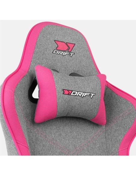 DRIFT Silla Gaming DR90 PRO Gris/Rosa