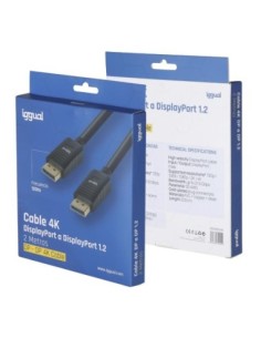 iggual Cable DisplayPort (M) 1'2 4K-60hz 2 metros