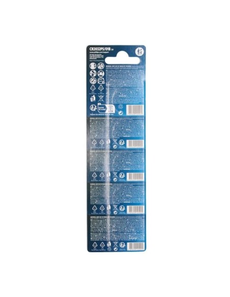 Philips Pila Boton Litio CR2032 3v Blister*5