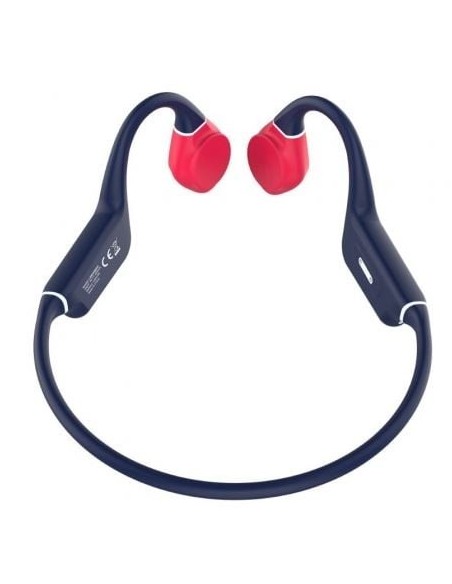 Auriculares Inalámbricos Deportivos de Conducción Ósea Leotec Osea Kuri/ con Micrófono/ Bluetooth/ Azules y Rojos