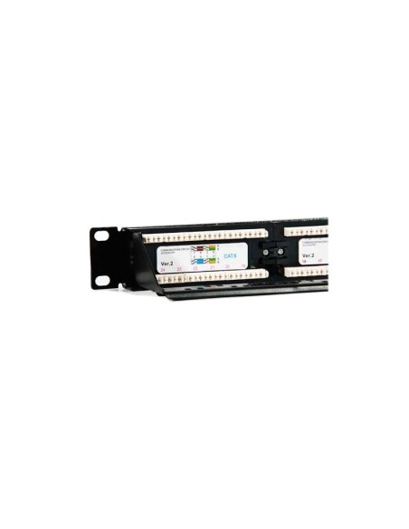 2LAN Patch Panel 19" CAT6 24 Puertos UTP