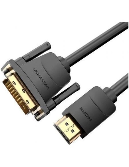 Cable Conversor Vention ABFBH/ DVI Macho - HDMI Macho/ 2m/ Negro