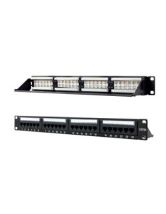 Nanocable Panel Parcheo 24P CAT'6A UTP 19"1U Dual